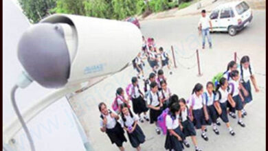 CCTV cameras in school